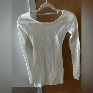 Knit white dress